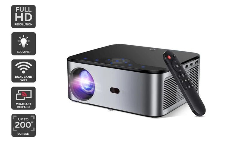 4K Ultra HD Smart Home Theater Projector 21000L, Auto Keystone, 5G WiFi, Android OS - My Own Cosmos