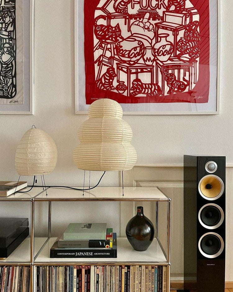 Elegant Noguchi Japanese Tower Lamp - My Own Cosmos