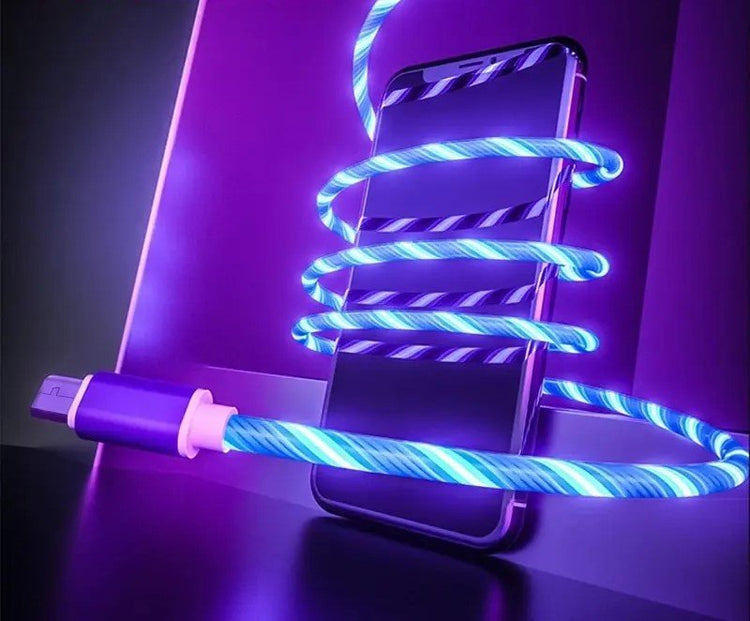 Luminous Flow Light Up Cable 3A Fast Charging Cord - My Own Cosmos