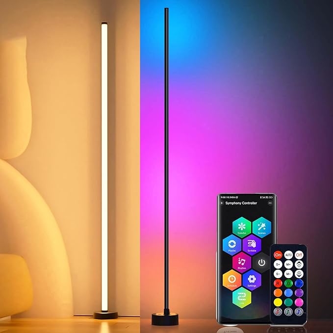 Modern Audio Sync LED Floor Corner Standing Light - My Own Cosmos
