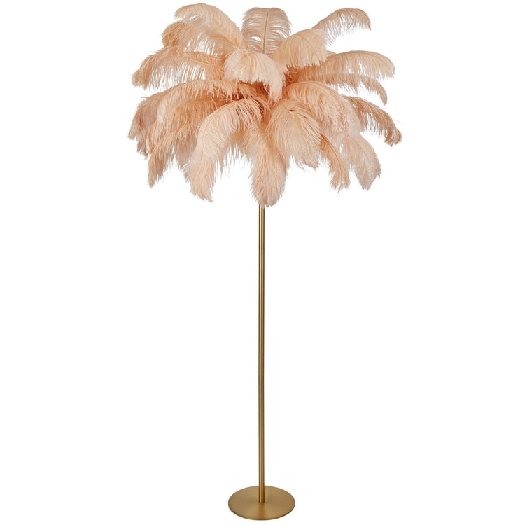 Ostrich Feather LED Floor Lamp - My Own Cosmos