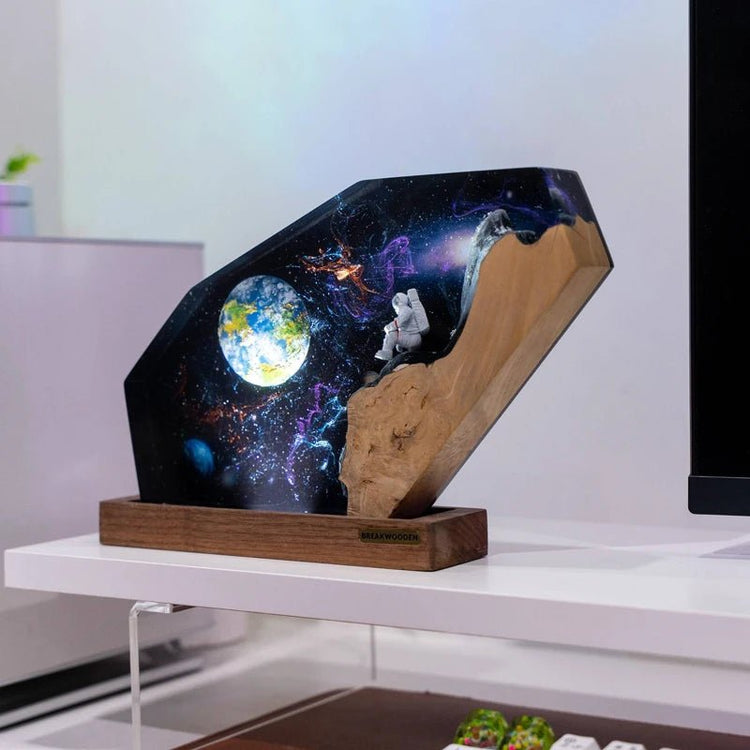Space Explorer Resin Handcrafted LED Lamp - My Own Cosmos