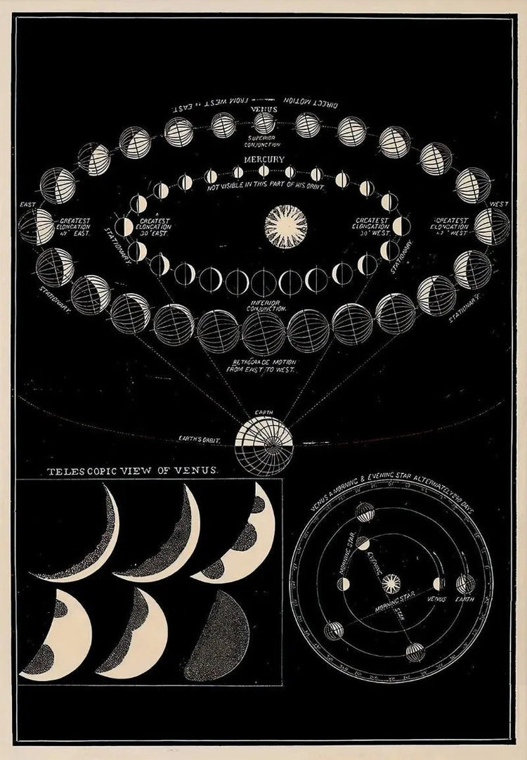 Vintage Astronomy Canvas Wall Art - My Own Cosmos