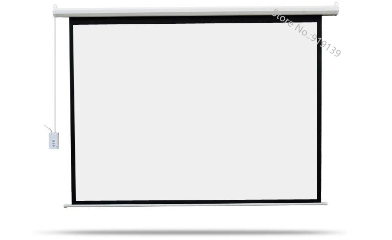 100" Electric Projection Screen with Remote - My Own Cosmos