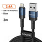 2.4A Fast Charging Flex USB Cable for iPhone - My Own Cosmos