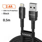2.4A Fast Charging Flex USB Cable for iPhone - My Own Cosmos