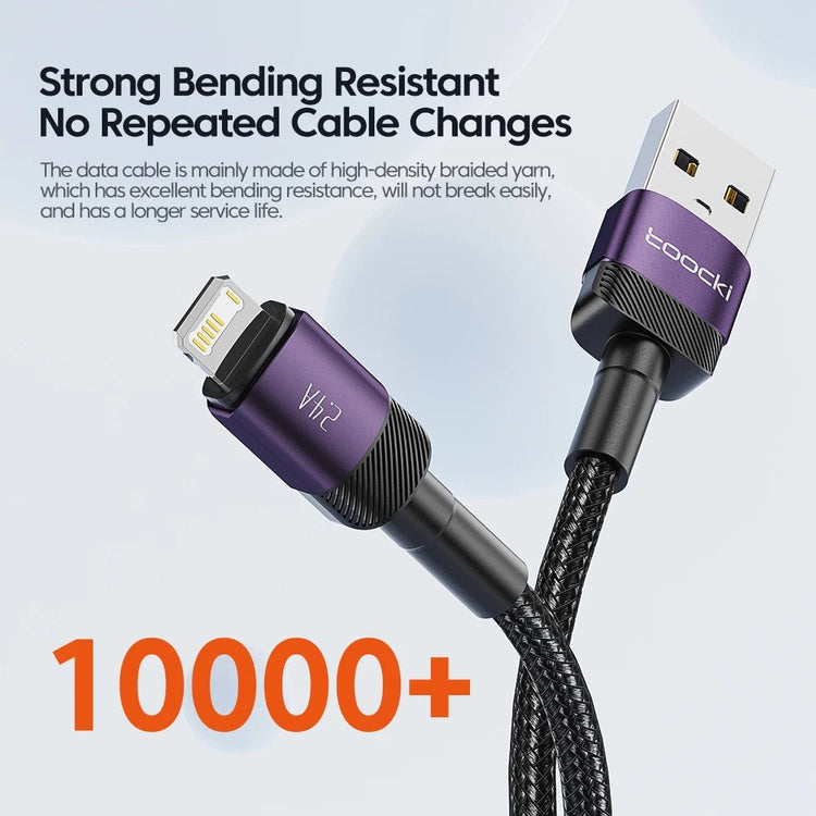 2.4A Fast Charging Flex USB Cable for iPhone - My Own Cosmos