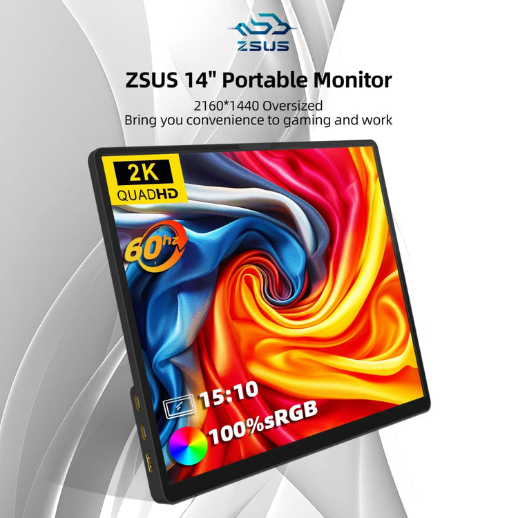 2K 14" Portable Monitor for Laptops & Gaming - My Own Cosmos