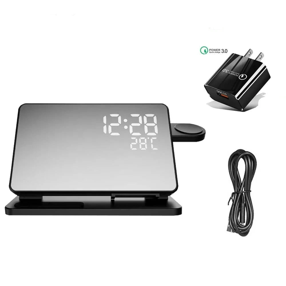 4 in 1 Alarm Clock with Wireless Fast Charger - My Own Cosmos