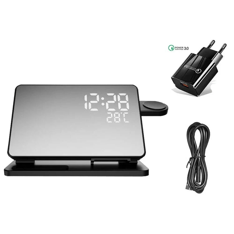 4 in 1 Alarm Clock with Wireless Fast Charger - My Own Cosmos