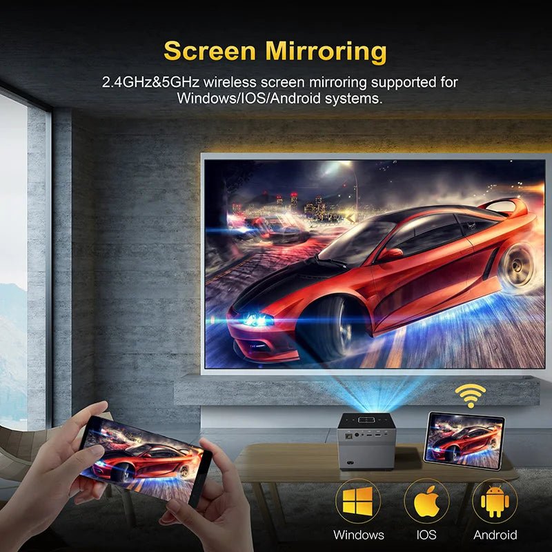 8K/4K Portable Smart Projector with Voice Control - My Own Cosmos