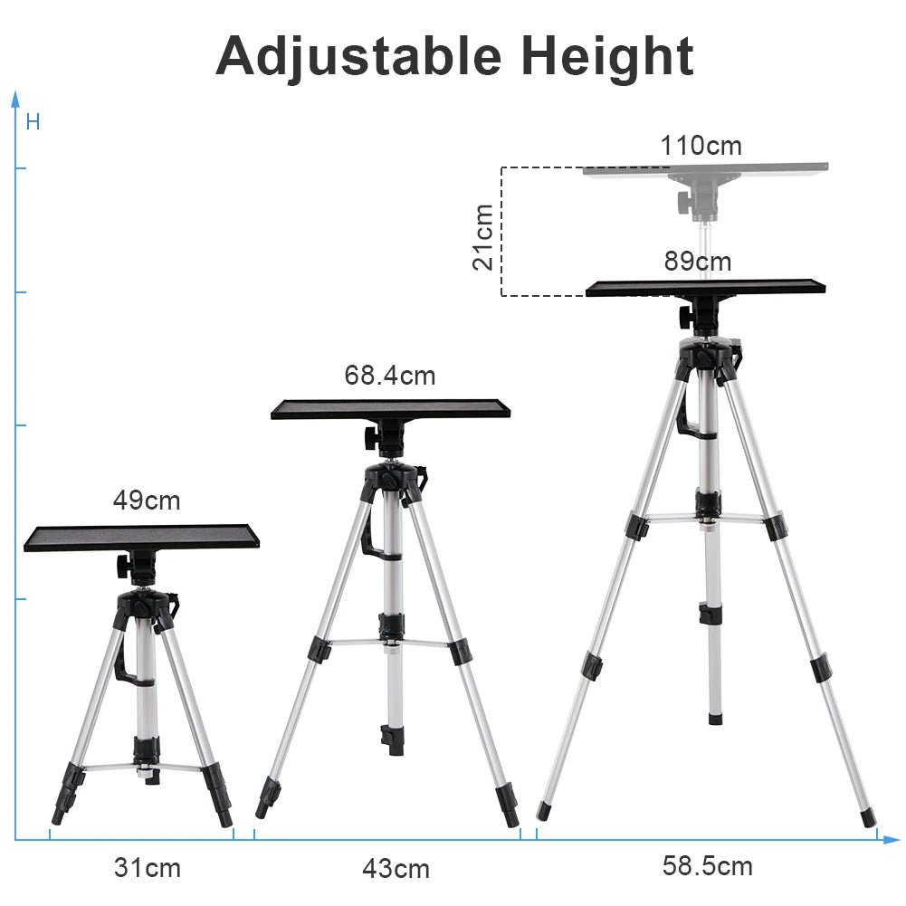 Adjustable Aluminium Tripod Stand for Projector & Laptop - My Own Cosmos