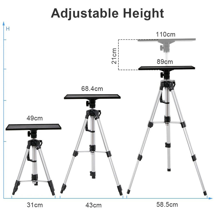 Adjustable Aluminium Tripod Stand for Projector & Laptop - My Own Cosmos
