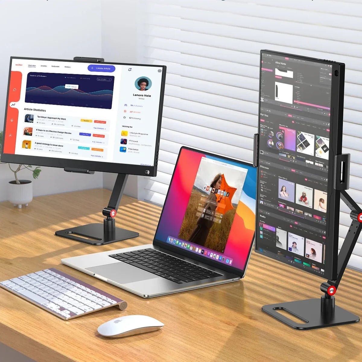 Adjustable Monitor Holder for 12 - 17.3 Inch Screens - My Own Cosmos