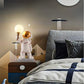 Astronaut Figure Holding the Moon Desk Lamp - My Own Cosmos
