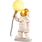 Astronaut Figure Holding the Moon Desk Lamp - My Own Cosmos
