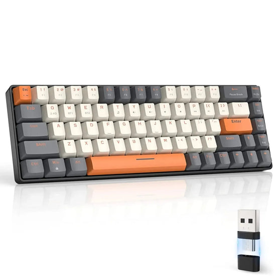 Compact Wireless Mechanical Keyboard with Dual Mode for PC PS4 Xbox iPhone iPad - My Own Cosmos
