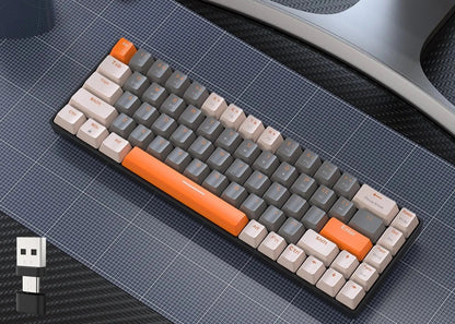 Compact Wireless Mechanical Keyboard with Dual Mode for PC PS4 Xbox iPhone iPad - My Own Cosmos