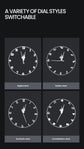 Cyberpunk 3D LED Projector Wall Clock with Video Display - My Own Cosmos