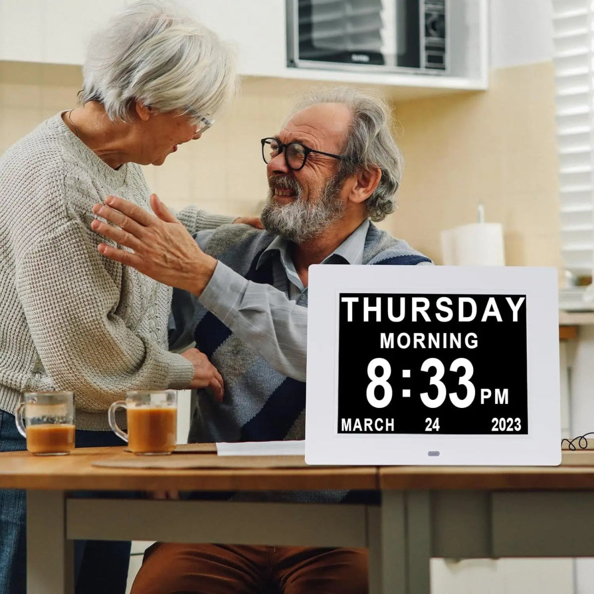 Dementia Care Clock Extra - Large Digital Display for Seniors - My Own Cosmos