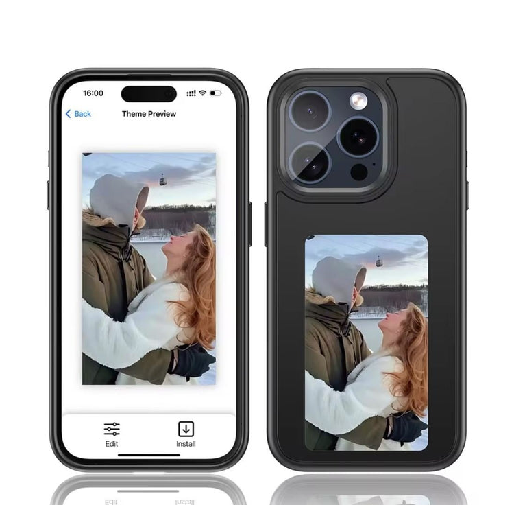 E - Ink NFC Digital Photo Case for iPhone 15, 14 & 13 Pro Max - My Own Cosmos