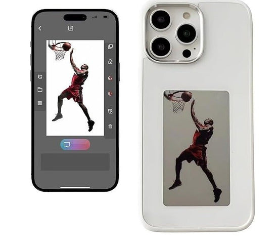 E - Ink NFC Digital Photo Case for iPhone 15, 14 & 13 Pro Max - My Own Cosmos