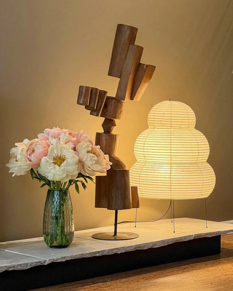 Elegant Noguchi Japanese Tower Lamp - My Own Cosmos