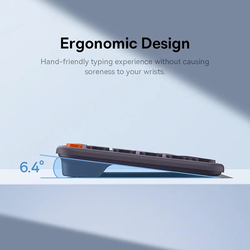 Ergonomic Bluetooth Wireless Keyboard Compatible with Mac, Windows - My Own Cosmos