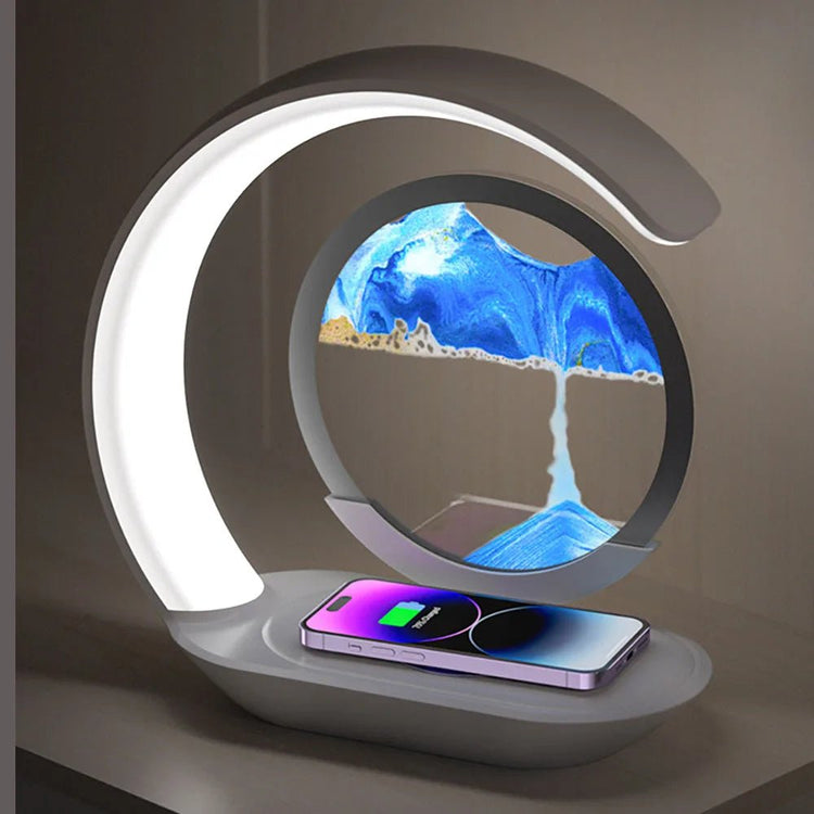 Hourglass Lamp with Wireless Charging - My Own Cosmos