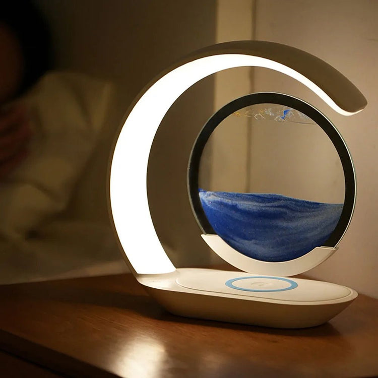 Hourglass Lamp with Wireless Charging - My Own Cosmos