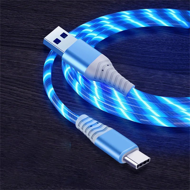 Luminous Flow Light Up Cable 3A Fast Charging Cord - My Own Cosmos