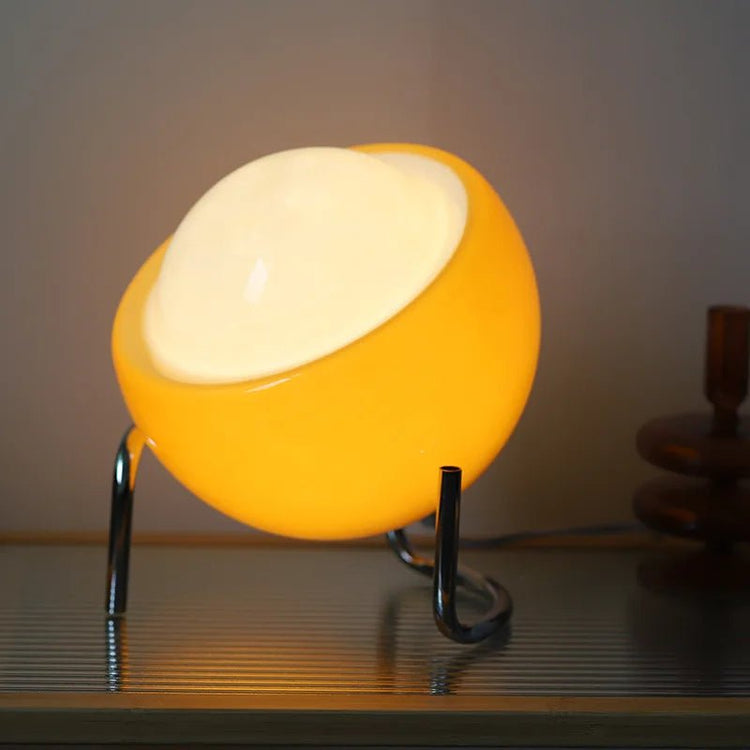Minimalist Orange Slice Glass Lamp - My Own Cosmos