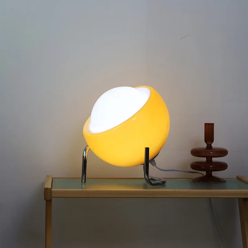 Minimalist Orange Slice Glass Lamp - My Own Cosmos