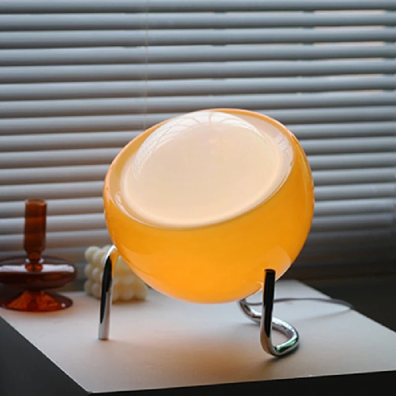 Minimalist Orange Slice Glass Lamp - My Own Cosmos