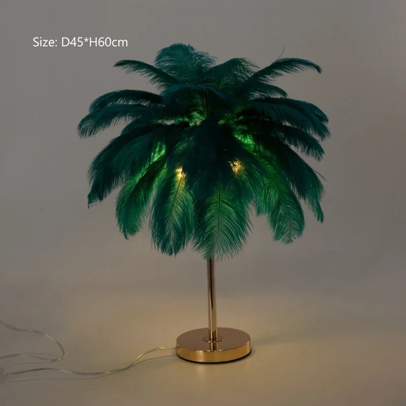 Ostrich Feather LED Floor Lamp - My Own Cosmos