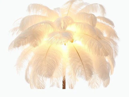 Ostrich Feather LED Floor Lamp - My Own Cosmos