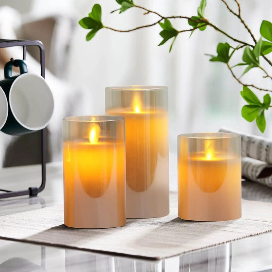 Rechargeable Candle 3Pcs Luxury Set - My Own Cosmos