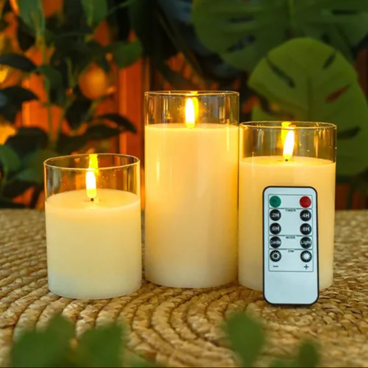 Rechargeable Candle 3Pcs Luxury Set - My Own Cosmos