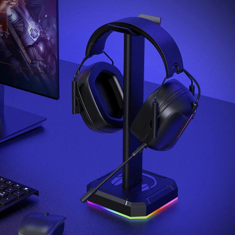 RGB Backlit Aluminum Headphone Stand - My Own Cosmos