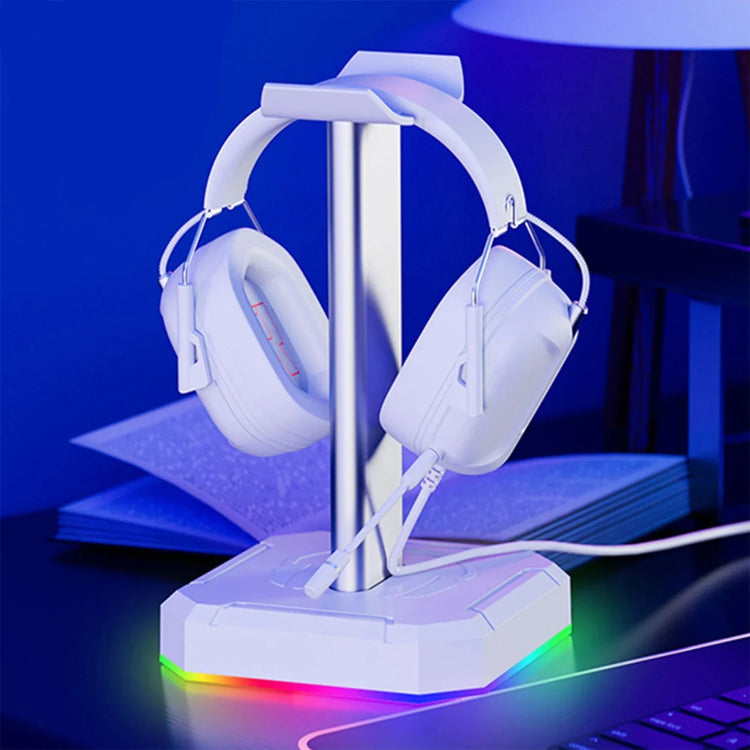 RGB Backlit Aluminum Headphone Stand - My Own Cosmos