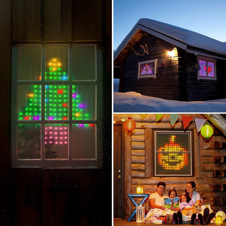 Smart RGB Curtain Lights with Bluetooth & Music Sync - My Own Cosmos