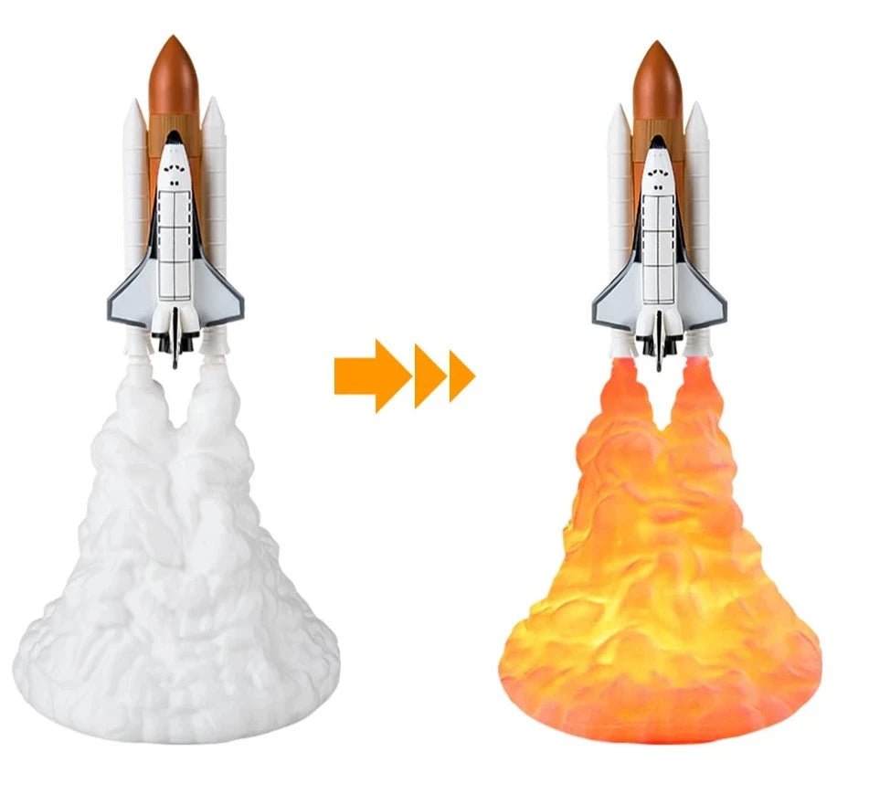 Space Rocket Launch 3D Illusion LED Lamp - My Own Cosmos