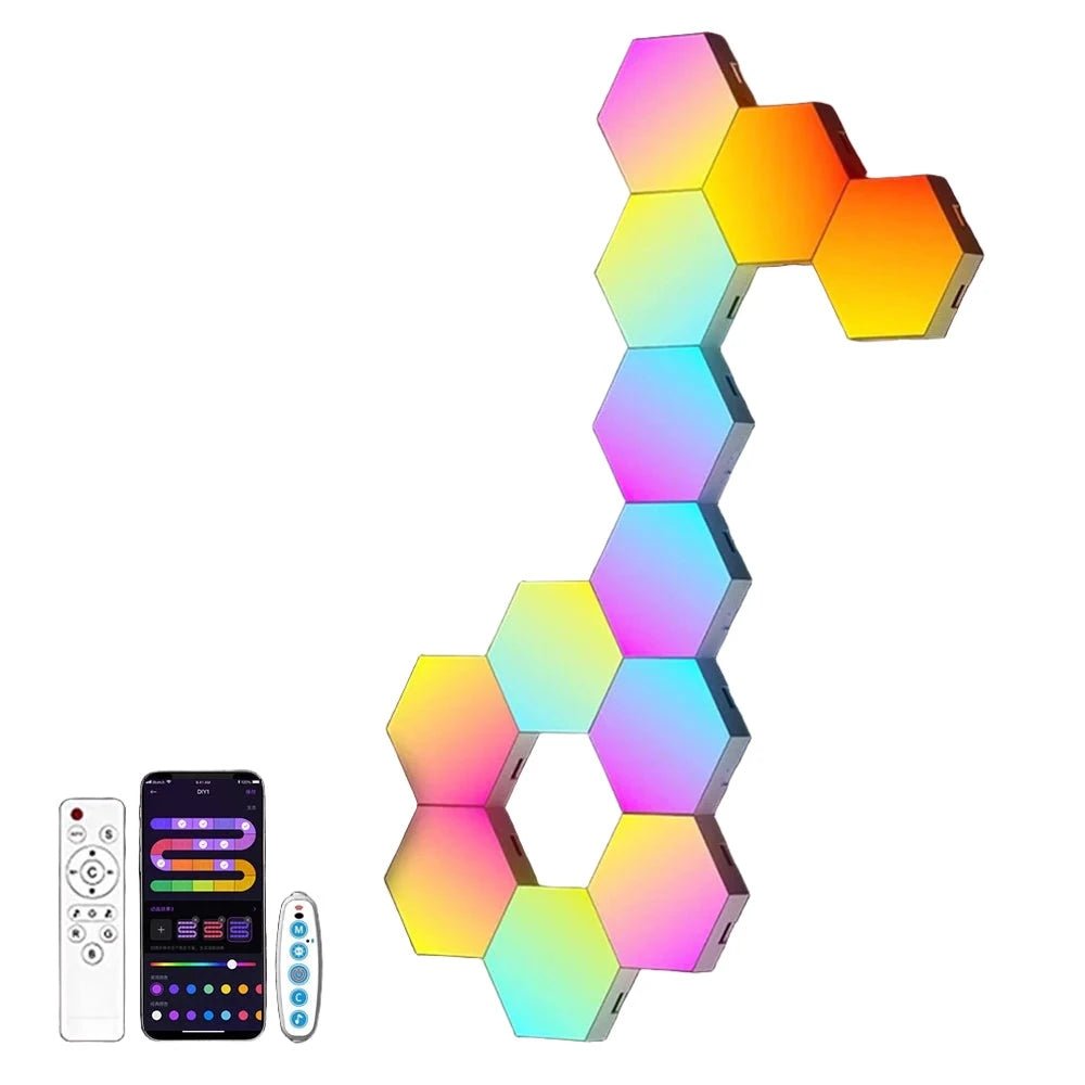 Wall LED Panel Audio Sync Hexagonal DYI Shape - My Own Cosmos
