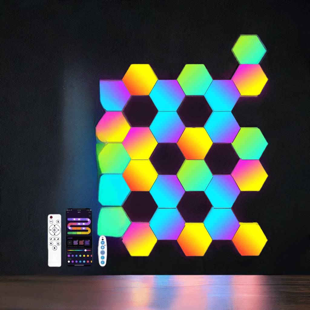 Wall LED Panel Audio Sync Hexagonal DYI Shape - My Own Cosmos
