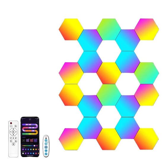 Wall LED Panel Audio Sync Hexagonal DYI Shape - My Own Cosmos