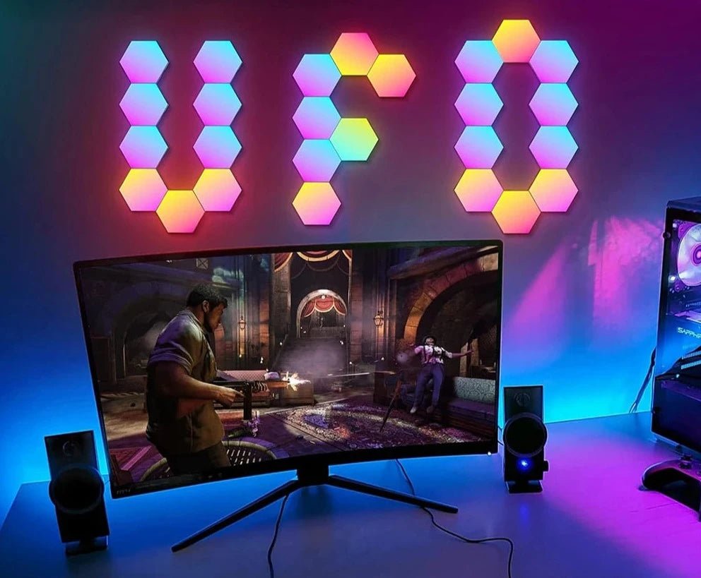 Wall LED Panel Audio Sync Hexagonal DYI Shape - My Own Cosmos